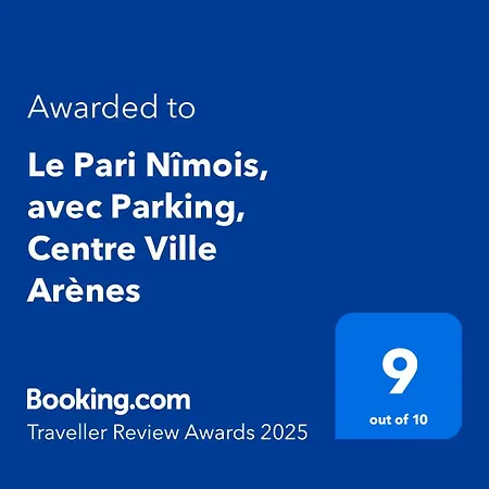 公寓 Le Pari Nimois, Avec Parking, Centre Arenes 尼姆