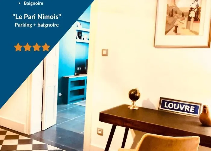 Le Pari Nimois, Avec Parking, Centre Arenes Apartment Nimes